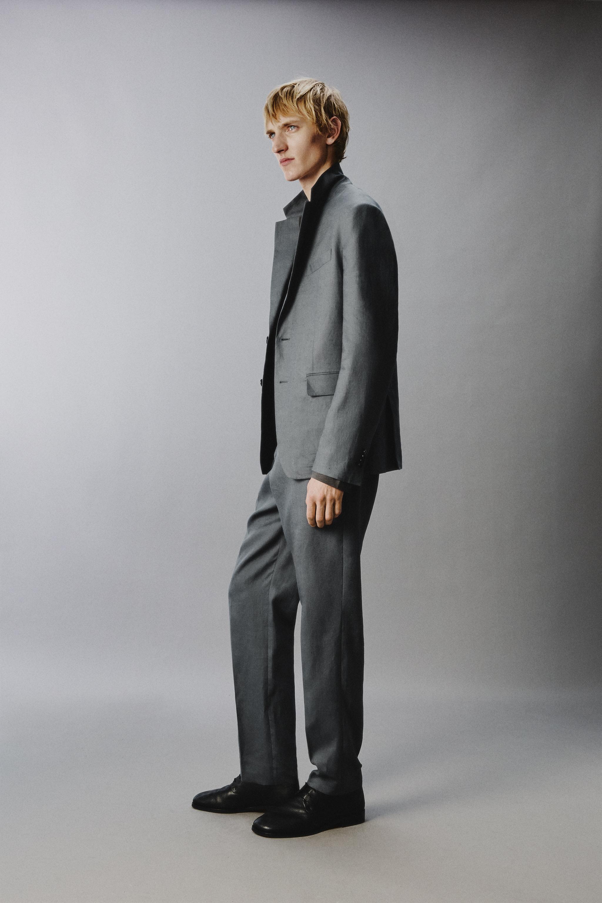 100% LINEN SUIT PANTS